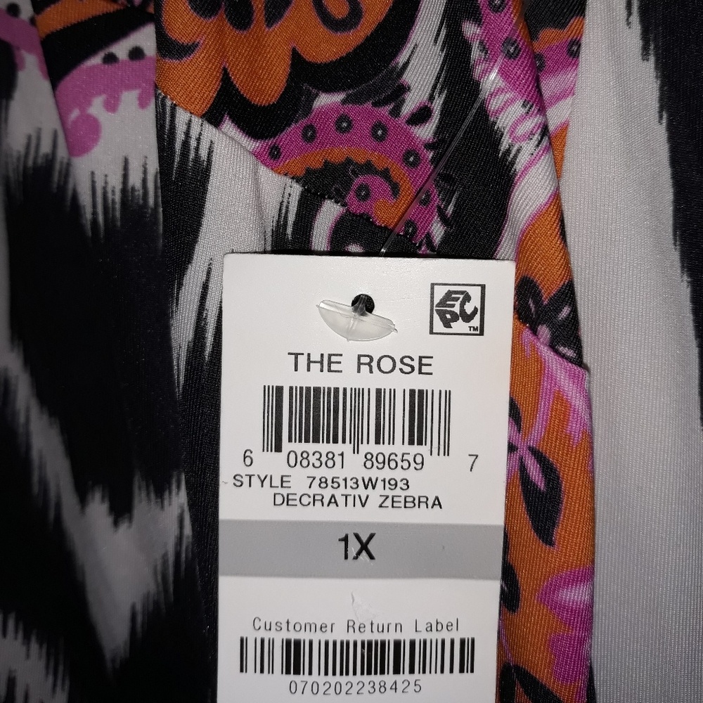 I.N.C Decorative Zebra Plus Size Maxi dress-NWT - Picture 5 of 5